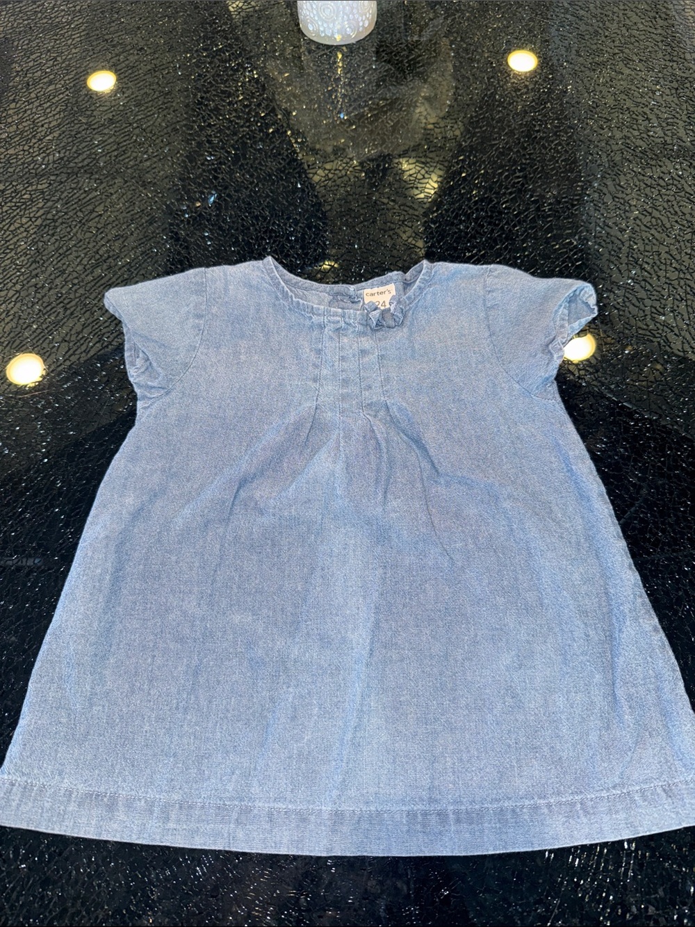 Light Blue Denim Baby shirt